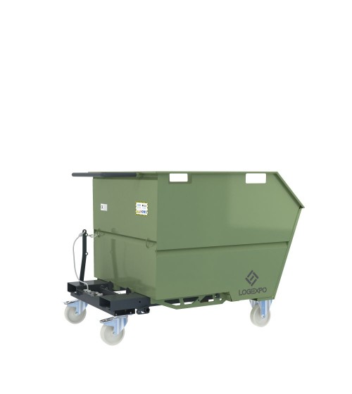 CONTENITORE PORTA ROTTAMI RIBALTABILE da 1000 Litri