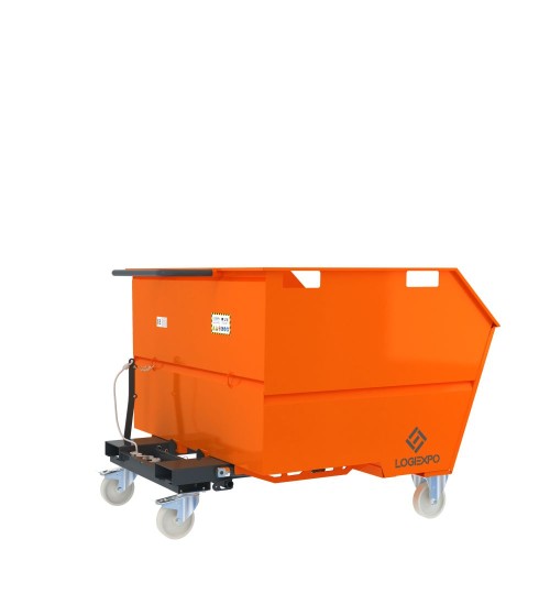 CONTENITORE RIBALTABILE PORTA ROTTAMI da 1350 Litri