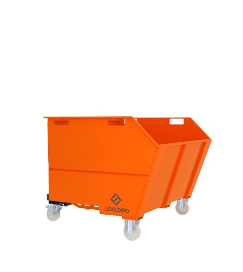 CONTENITORE RIBALTABILE PORTA ROTTAMI da 1350 Litri