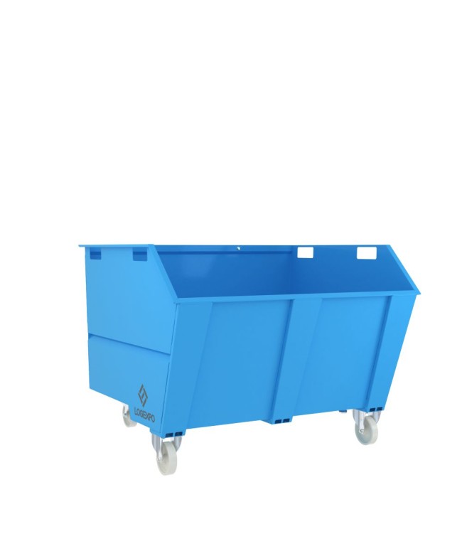 CONTENITORE RIBALTABILE PORTA ROTTAMI da 1350 Litri