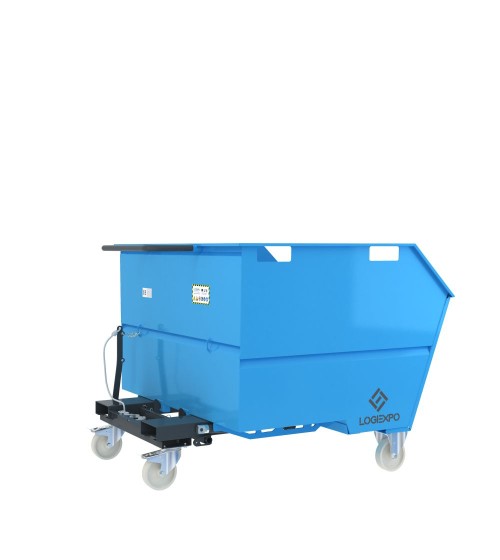 CONTENITORE RIBALTABILE PORTA ROTTAMI da 1350 Litri