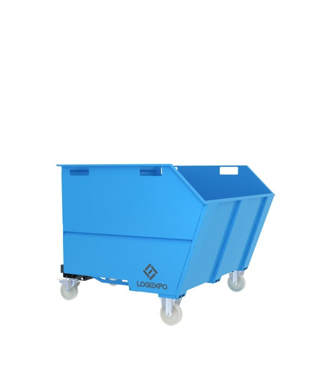 CONTENITORE RIBALTABILE PORTA ROTTAMI da 1350 Litri