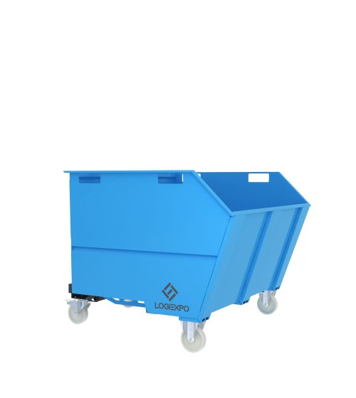 CONTENITORE RIBALTABILE PORTA ROTTAMI da 1350 Litri