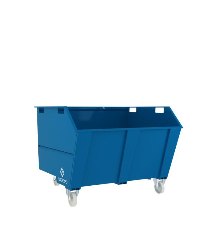 CONTENITORE RIBALTABILE PORTA ROTTAMI da 1350 Litri