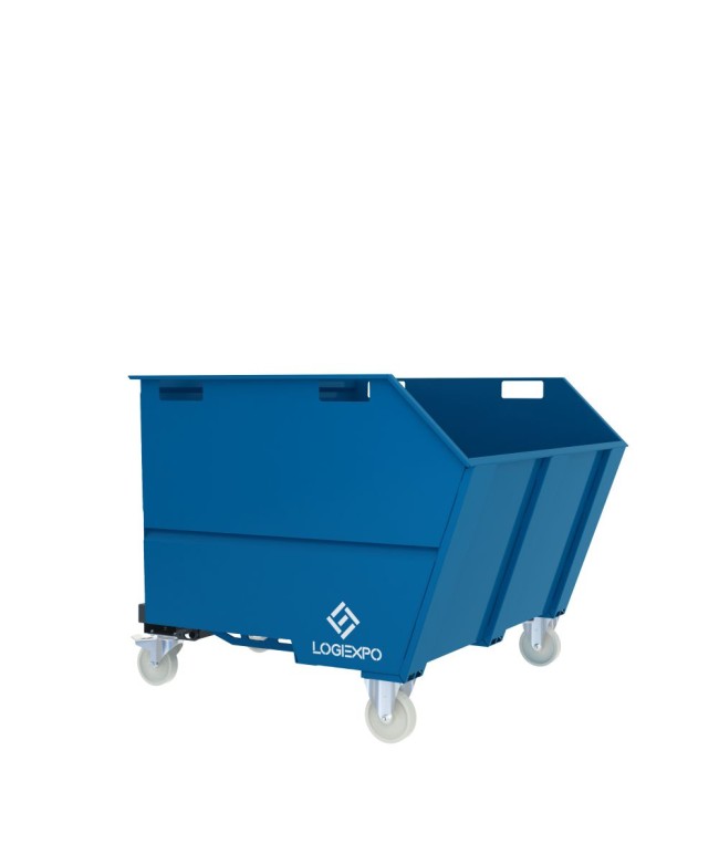 CONTENITORE RIBALTABILE PORTA ROTTAMI da 1350 Litri