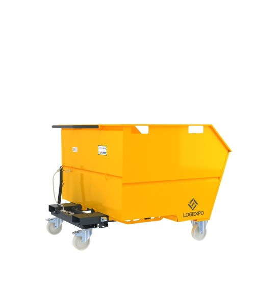 CONTENITORE RIBALTABILE PORTA ROTTAMI da 1350 Litri