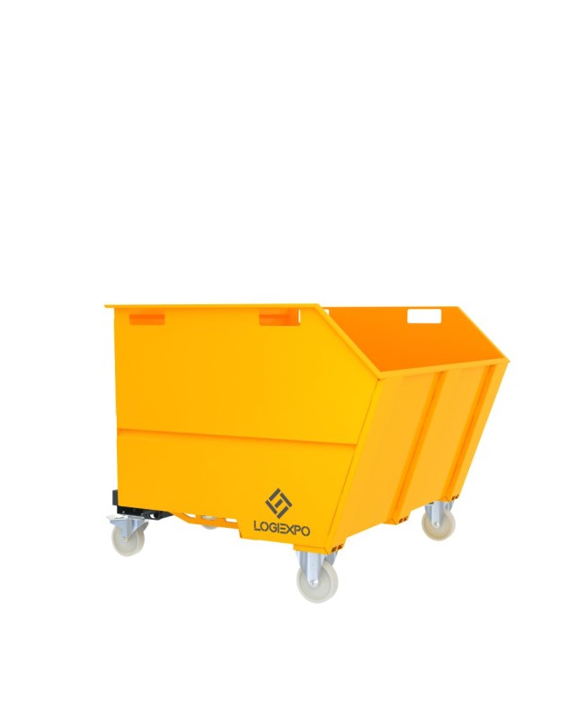 CONTENITORE RIBALTABILE PORTA ROTTAMI da 1350 Litri