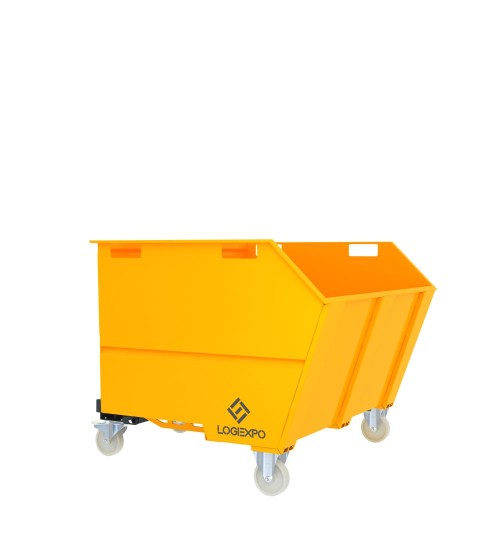 CONTENITORE RIBALTABILE PORTA ROTTAMI da 1350 Litri