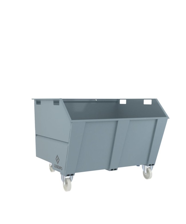 CONTENITORE RIBALTABILE PORTA ROTTAMI da 1350 Litri