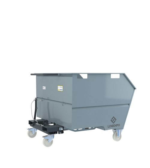 CONTENITORE RIBALTABILE PORTA ROTTAMI da 1350 Litri