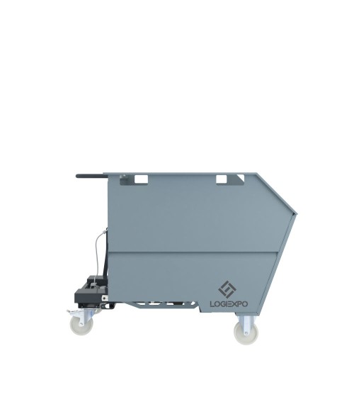 CONTENITORE RIBALTABILE PORTA ROTTAMI da 1350 Litri