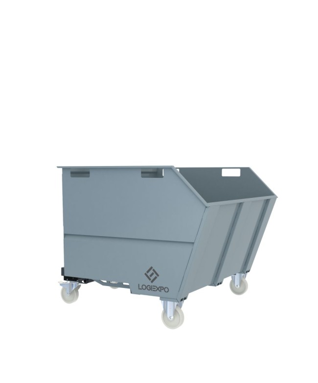 CONTENITORE RIBALTABILE PORTA ROTTAMI da 1350 Litri