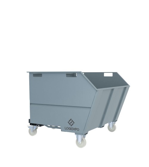 CONTENITORE RIBALTABILE PORTA ROTTAMI da 1350 Litri