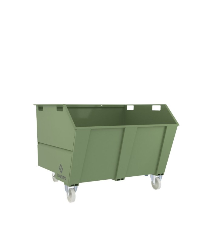 CONTENITORE RIBALTABILE PORTA ROTTAMI da 1350 Litri