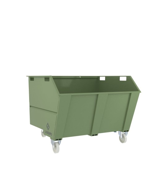 CONTENITORE RIBALTABILE PORTA ROTTAMI da 1350 Litri