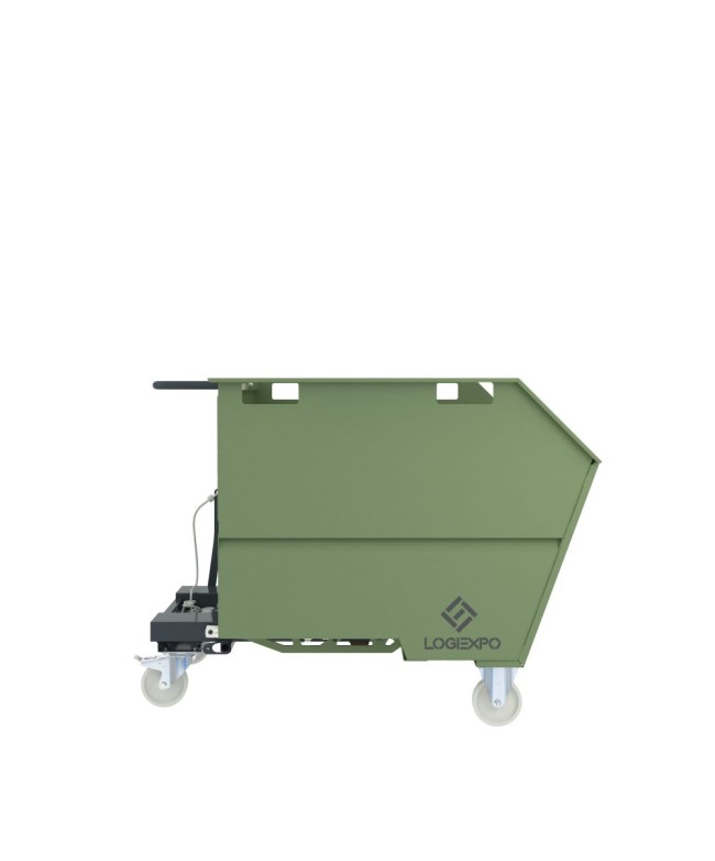 CONTENITORE RIBALTABILE PORTA ROTTAMI da 1350 Litri