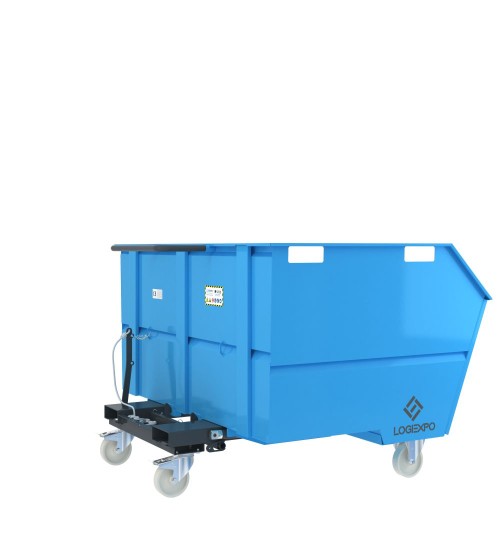 CONTENITORE PER ROTTAMI E RIFIUTI con benna ribaltabile da 1600 Litri