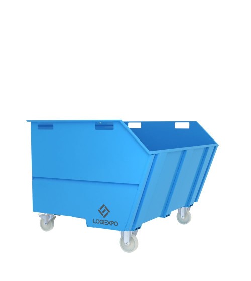 CONTENITORE PER ROTTAMI E RIFIUTI con benna ribaltabile da 1600 Litri