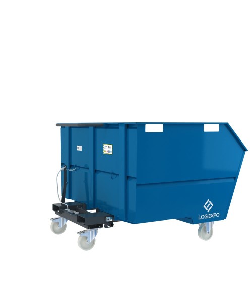 CONTENITORE PER ROTTAMI E RIFIUTI con benna ribaltabile da 1600 Litri