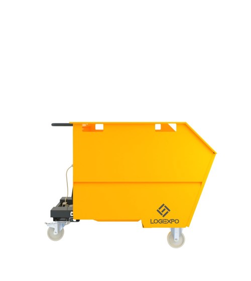 CONTENITORE PER ROTTAMI E RIFIUTI con benna ribaltabile da 1600 Litri