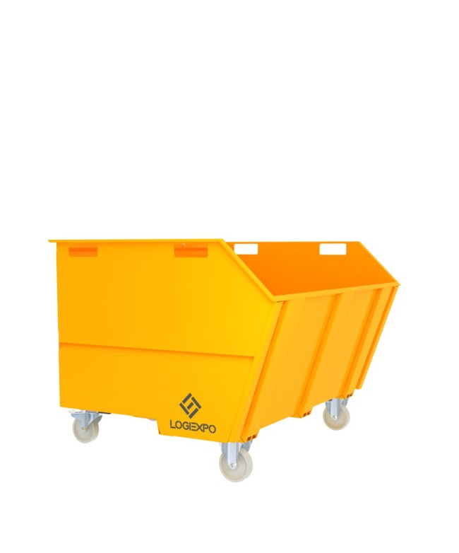 CONTENITORE PER ROTTAMI E RIFIUTI con benna ribaltabile da 1600 Litri