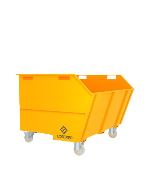 CONTENITORE PER ROTTAMI E RIFIUTI con benna ribaltabile da 1600 Litri