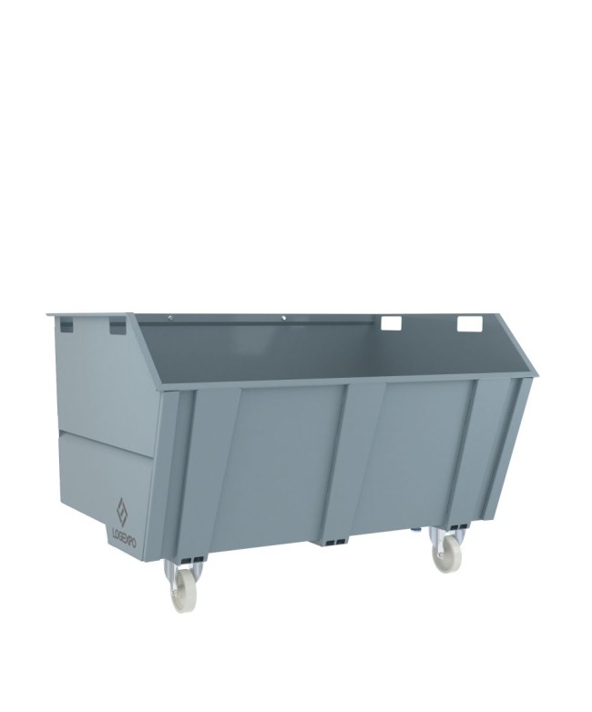 CONTENITORE PER ROTTAMI E RIFIUTI con benna ribaltabile da 1600 Litri