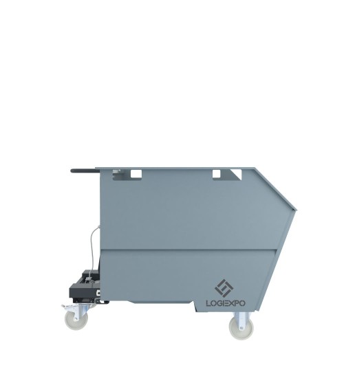 CONTENITORE PER ROTTAMI E RIFIUTI con benna ribaltabile da 1600 Litri