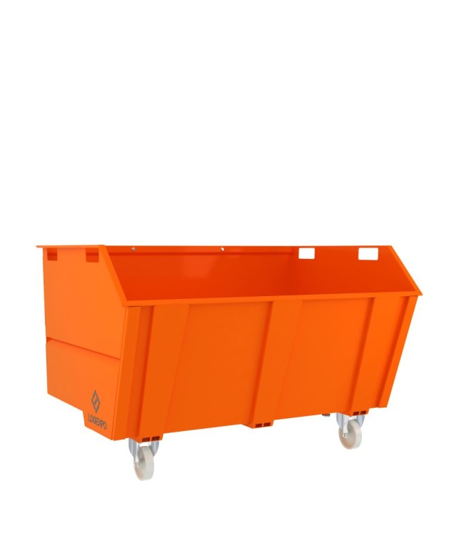 CONTENITORE PER ROTTAMI E RIFIUTI con benna ribaltabile da 1600 Litri