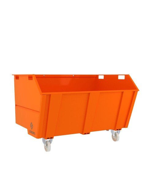 CONTENITORE PER ROTTAMI E RIFIUTI con benna ribaltabile da 1600 Litri