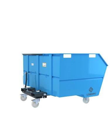 CONTENITORE CON BENNA RIBALTABILE 2000 Litri per rottami e rifiuti