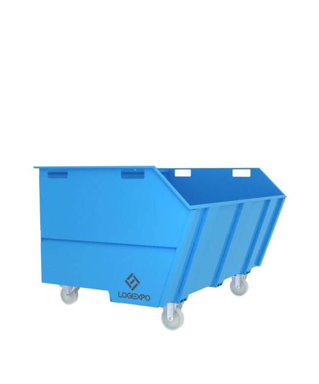 CONTENITORE CON BENNA RIBALTABILE 2000 Litri per rottami e rifiuti