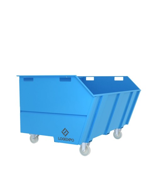 CONTENITORE CON BENNA RIBALTABILE 2000 Litri per rottami e rifiuti