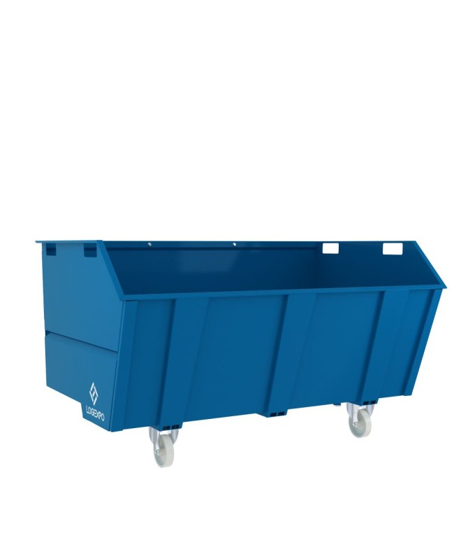 CONTENITORE CON BENNA RIBALTABILE 2000 Litri per rottami e rifiuti