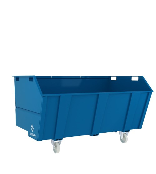 CONTENITORE CON BENNA RIBALTABILE 2000 Litri per rottami e rifiuti