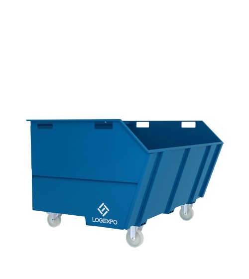 CONTENITORE CON BENNA RIBALTABILE 2000 Litri per rottami e rifiuti