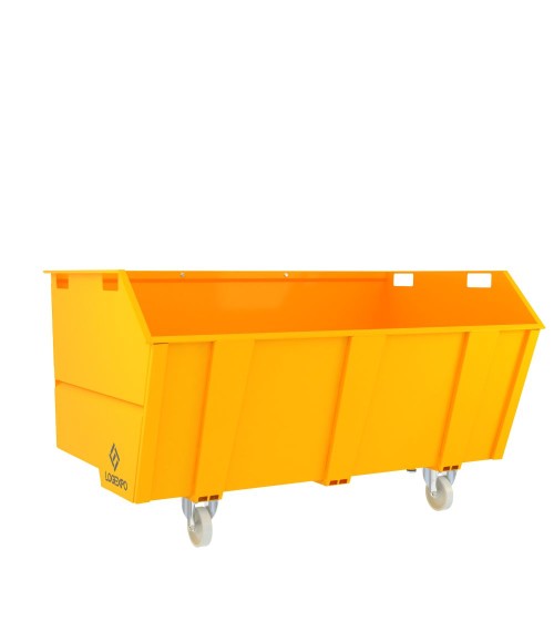 CONTENITORE CON BENNA RIBALTABILE 2000 Litri per rottami e rifiuti