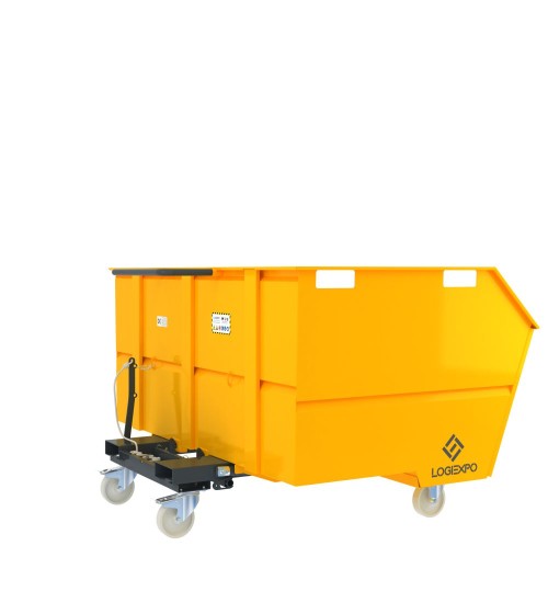 CONTENITORE CON BENNA RIBALTABILE 2000 Litri per rottami e rifiuti