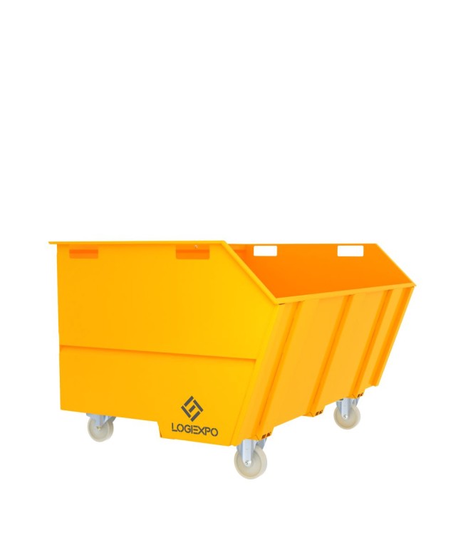 CONTENITORE CON BENNA RIBALTABILE 2000 Litri per rottami e rifiuti