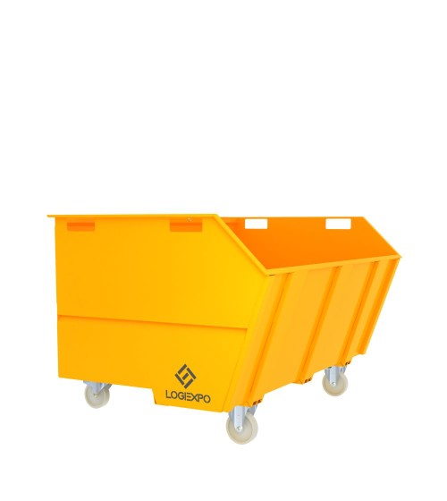 CONTENITORE CON BENNA RIBALTABILE 2000 Litri per rottami e rifiuti