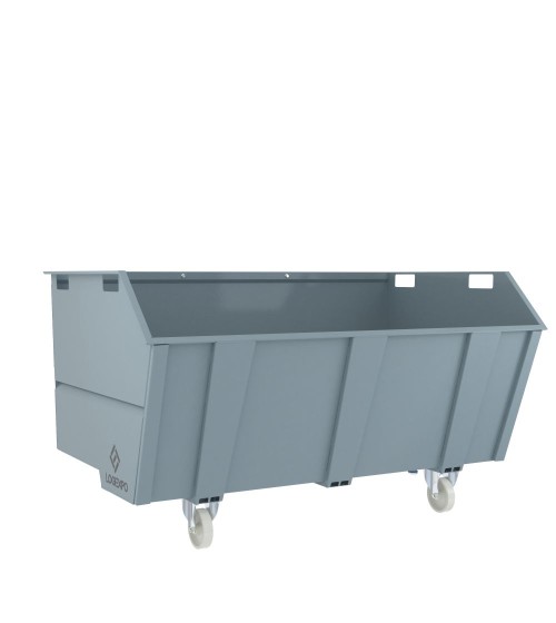 CONTENITORE CON BENNA RIBALTABILE 2000 Litri per rottami e rifiuti