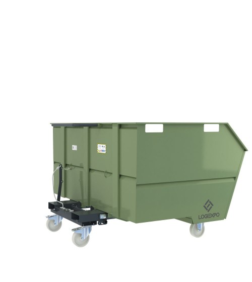 CONTENITORE CON BENNA RIBALTABILE 2000 Litri per rottami e rifiuti