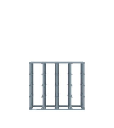 SCAFFALE MONOBLOCCO - Telaio vuoto per 16 contenitori porta minuteria 2