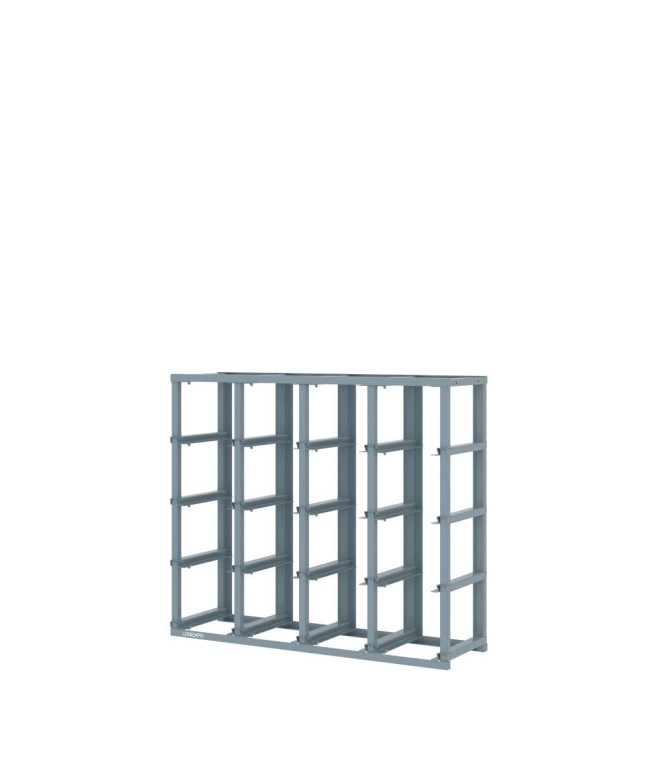 SCAFFALE MONOBLOCCO - Telaio vuoto per 16 contenitori porta minuteria