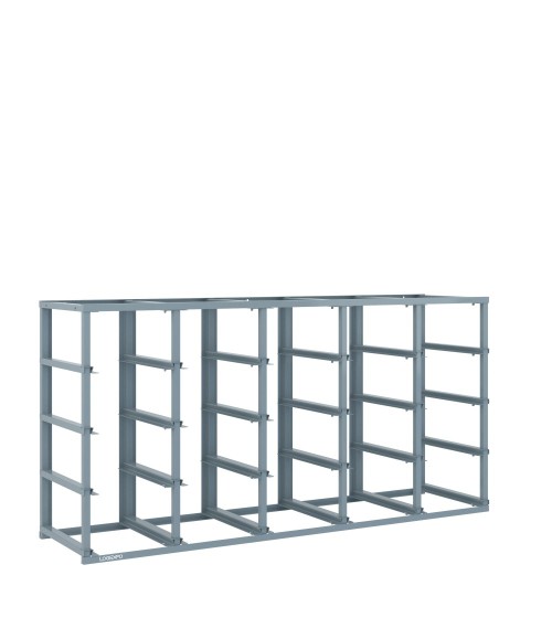 SCAFFALE MONOBLOCCO VUOTO predisposto per 20 contenitori e cassette