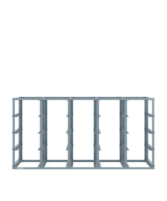 SCAFFALE MONOBLOCCO VUOTO predisposto per 20 contenitori e cassette