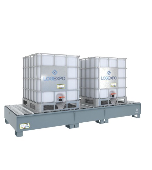 VASCA DI CONTENIMENTO per 2 Cisternette IBC da 1000 litri