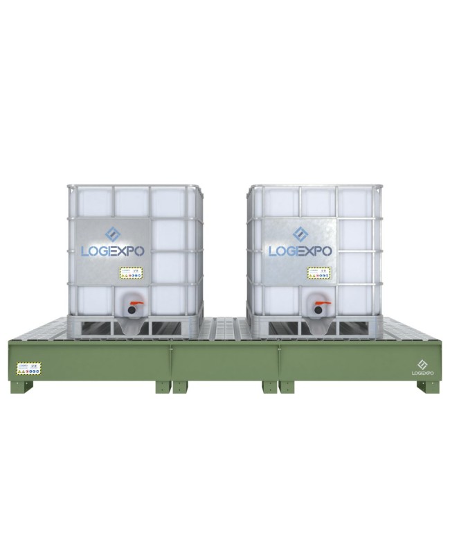 VASCA DI CONTENIMENTO per 2 Cisternette IBC da 1000 litri