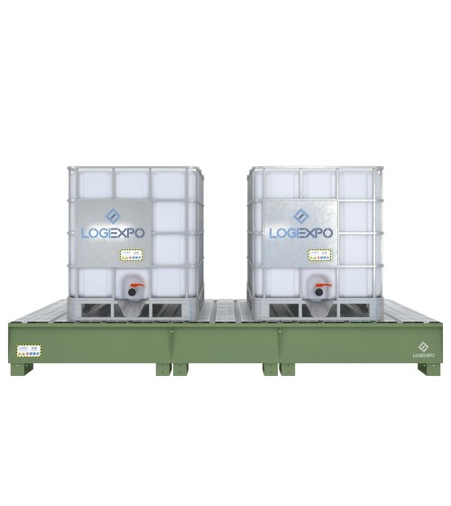 VASCA DI CONTENIMENTO per 2 Cisternette IBC da 1000 litri