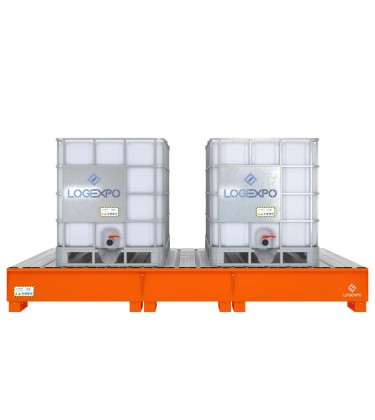 VASCA DI CONTENIMENTO per 2 Cisternette IBC da 1000 litri 2